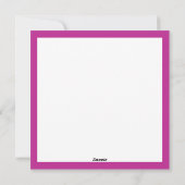 ピンクバッファローチェックカスタムフォトクリスマス シーズンカード (裏面)