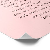 ピンクバティリーFスコット・フィッツジェラルド文学引用文 ポスター (角)