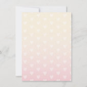 ピンクバニラトゥインクルリトルスターベビーシャワーカード 招待状 (裏面)