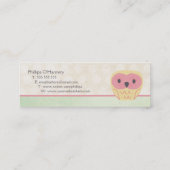 ピンクバニラレモンフクロウビジネスのスキニーカード スキニー名刺 (裏面)