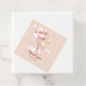 ピンクバニーうさぎ赤ちゃんシャワー フェイバータグ (インサイチュ)