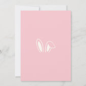 ピンクバニーの甘い17日 招待状 (裏面)