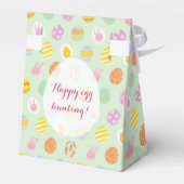 ピンクバニーガーデン&イースターエッグパターングリーン フェイバーボックス (裏面サイド)