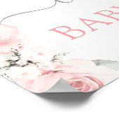 ピンクバニーガールウェルカムサイン ポスター (角)