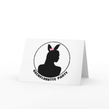 ピンクバニーガールバチェロレッテ招待状