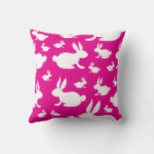 ピンクバニーパターン クッション (裏面)