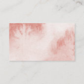 ピンクバニーベビーシャワーおむつラッフルチケット エンクロージャーカード (裏面)