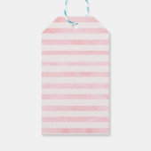 ピンクバニーベビーシャワーラベル ギフトタグ (裏面)