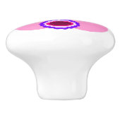 ピンクバニーホワイトセラミックプル セラミックノブ (側面)