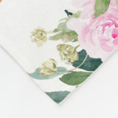 ピンクバニーラビットフローラベビー月刊マイルストーン フリースブランケット (角)