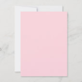 ピンクバニーラビットベビーシャワー 招待状 (裏面)