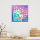 ピンクバニーラブ ポスター (キッチン)