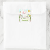 ピンクバニー蔵書票 スクエアシール (バッグ)