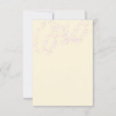 ピンクバニー赤ちゃんシャワー 招待状 (裏面)