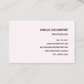 ピンクバニー&エッグシェイプハウスかわいいスタイル 名刺 (裏面)