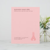 ピンクバニー レターヘッド (スタンド正面)