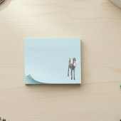 ピンクバブルガムの可愛いヤギ ポストイット