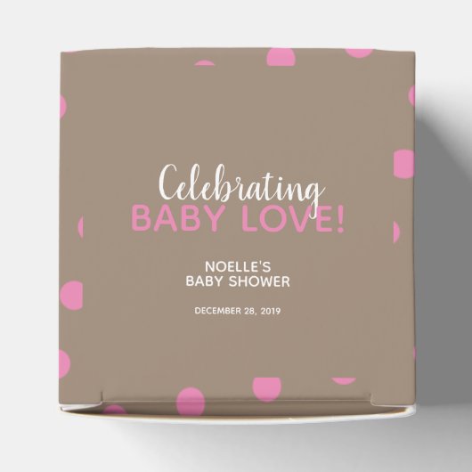 ピンクバブルガム、水玉模様 |準備ができていポップ・アートのる フェイバーボックス (上部)