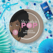 ピンクバブルガム |準備ができていポップ・アートのる ペーパープレート (パーティー)