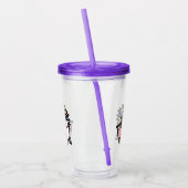 ピンクバブルティー&ユニコーンアクリルタンブラー アクリルタンブラー (左)