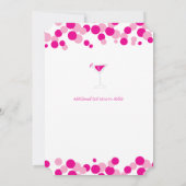 ピンクバブルバチェロレッテ招待状 招待状 (裏面)