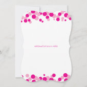 ピンクバブルバチェロレッテ招待状 招待状 (裏面)