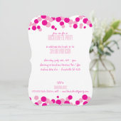 ピンクバブルバチェロレッテ招待状 招待状 (スタンド正面)