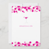 ピンクバブルバチェロレッテ招待状 招待状 (裏面)