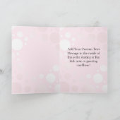 ピンクバブル旋回ローラスケート、スケートで滑る カード (内部)