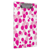 ピンクバブル紙吹雪パターンクリップボード クリップボード (右)