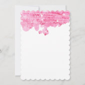 ピンクバブル赤ちゃんシャワー招待状 招待状 (裏面)