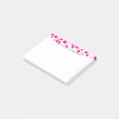 ピンクバブルMonogram Post-it®ノート ポストイット (アングル)