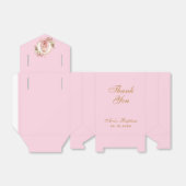 ピンクバプティスガール写真蘭スクリプト金ゴールドフローラ フェイバーボックス (折り畳みなし)