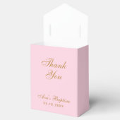 ピンクバプティスガール写真蘭スクリプト金ゴールドフローラ フェイバーボックス (オープン)