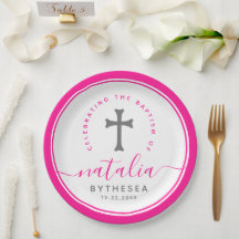 ピンクバプテスマ《キリスト教》洗礼式や命名式命名十字架