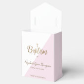 ピンクバプテモダンスベビーガール感謝金ゴールドクロス フェイバーボックス (オープン)