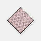 ピンクバプホメットペンタグラムサタンのカクテル スタンダードカクテルナプキン (角)