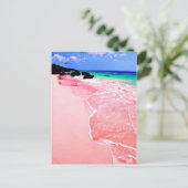 ピンクバミューダビーチ ポストカード (スタンド正面)