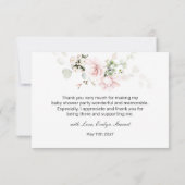 ピンクバラズ紅葉シャワーありがとう サンキューカード (裏面)