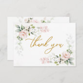 ピンクバラズ紅葉シャワーありがとう サンキューカード (正面/裏面)