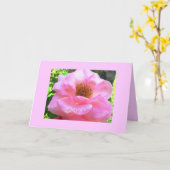 "ピンクバラ"… あなたの考えることは梳きます カード (黄色い花)