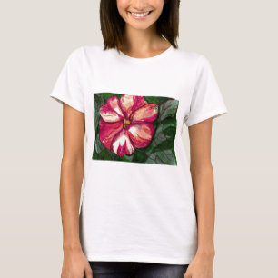 ピンクバルサムの花 Tシャツ