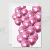 ピンクバルーズピンク16thジョイハッピーバースデー 招待状 (裏面)