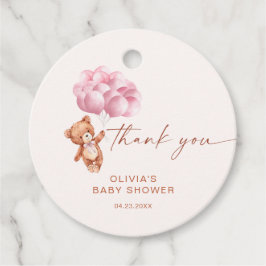 ピンクバルーンお待ちいただける フェイバータグ