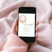 ピンクバルーンその女の子の赤ちゃんシャワー 招待状