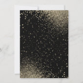 ピンクバルーンとグリッター40歳の誕生日 招待状 (裏面)