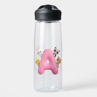 ピンクバルーンの文字AのCamelBak 25ozボトル ウォーターボトル
