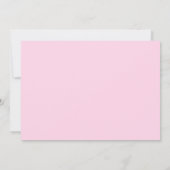 ピンクバルーンカラフルガール誕生日写真 サンキューカード (裏面)