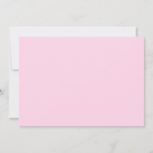 ピンクバルーンカラフルガール誕生日写真 サンキューカード (裏面)