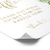 ピンクバルーンガールおむつラッフル ポスター (角)